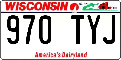 WI license plate 970TYJ