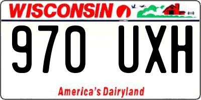 WI license plate 970UXH