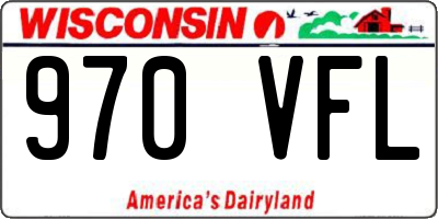 WI license plate 970VFL