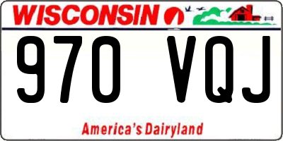 WI license plate 970VQJ