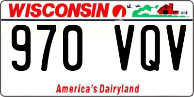 WI license plate 970VQV