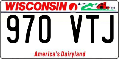 WI license plate 970VTJ