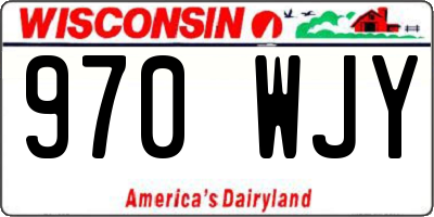 WI license plate 970WJY