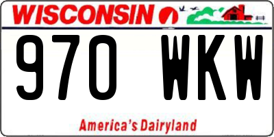 WI license plate 970WKW
