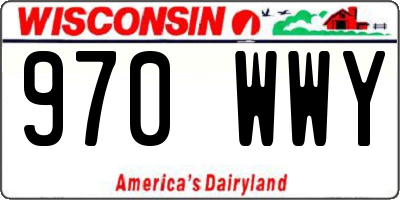 WI license plate 970WWY