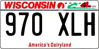 WI license plate 970XLH