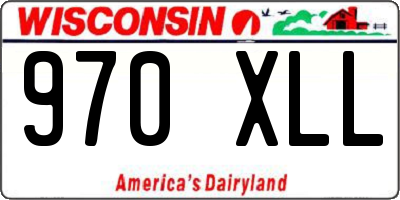 WI license plate 970XLL