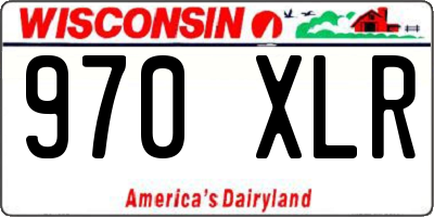 WI license plate 970XLR
