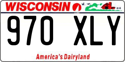 WI license plate 970XLY