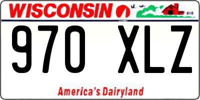 WI license plate 970XLZ
