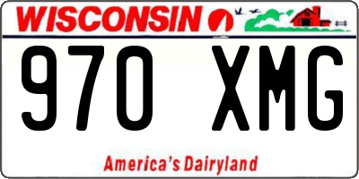 WI license plate 970XMG