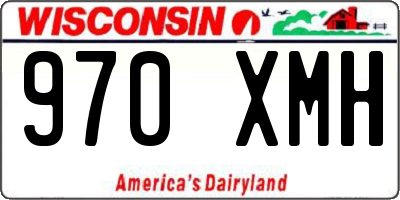 WI license plate 970XMH