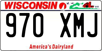 WI license plate 970XMJ