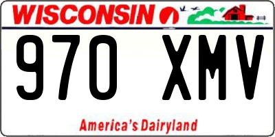 WI license plate 970XMV