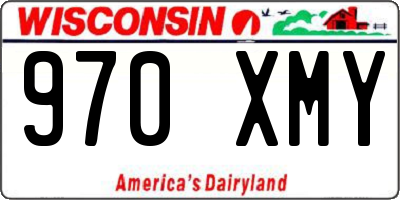 WI license plate 970XMY