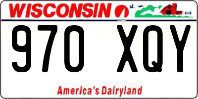 WI license plate 970XQY