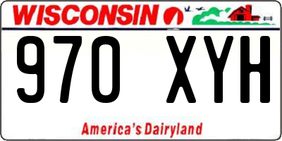 WI license plate 970XYH