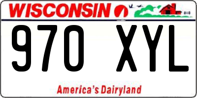 WI license plate 970XYL