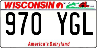 WI license plate 970YGL