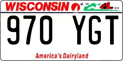 WI license plate 970YGT