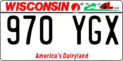 WI license plate 970YGX