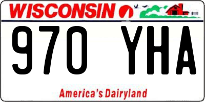 WI license plate 970YHA