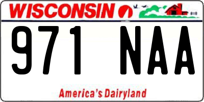 WI license plate 971NAA