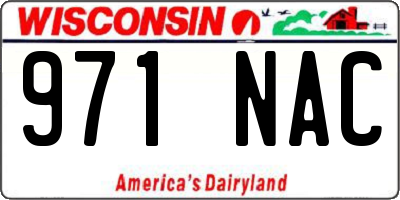 WI license plate 971NAC