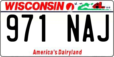 WI license plate 971NAJ