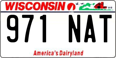 WI license plate 971NAT