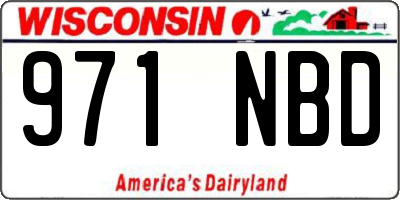 WI license plate 971NBD