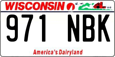 WI license plate 971NBK