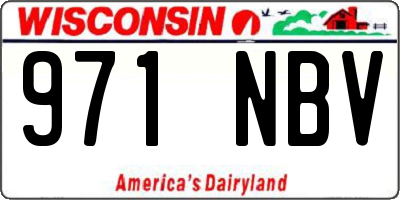 WI license plate 971NBV