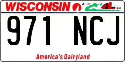 WI license plate 971NCJ