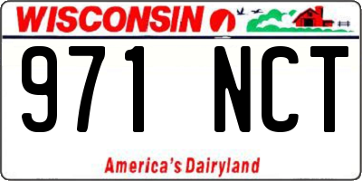 WI license plate 971NCT