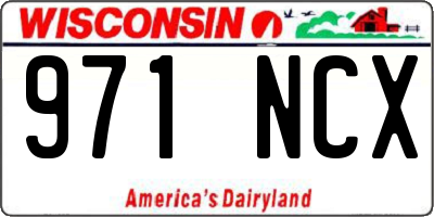 WI license plate 971NCX