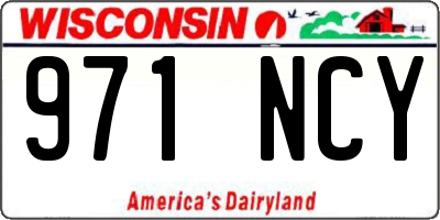 WI license plate 971NCY