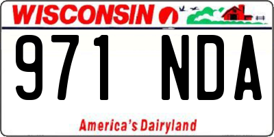 WI license plate 971NDA