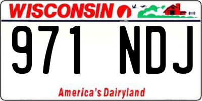 WI license plate 971NDJ