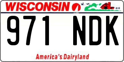 WI license plate 971NDK