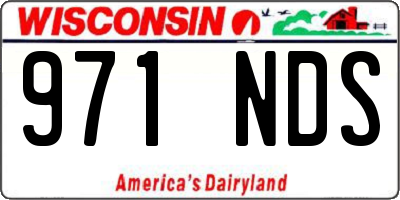 WI license plate 971NDS