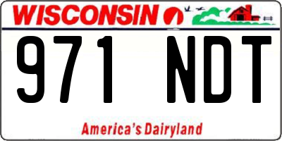 WI license plate 971NDT