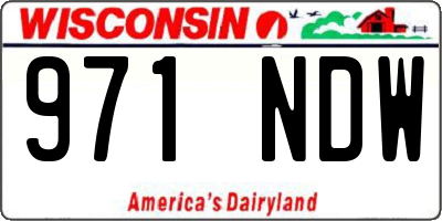 WI license plate 971NDW