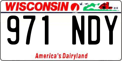 WI license plate 971NDY