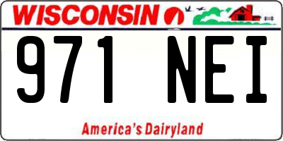 WI license plate 971NEI