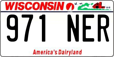 WI license plate 971NER