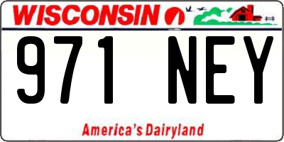 WI license plate 971NEY