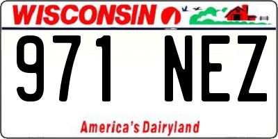 WI license plate 971NEZ