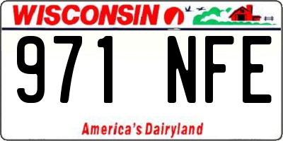 WI license plate 971NFE