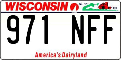 WI license plate 971NFF